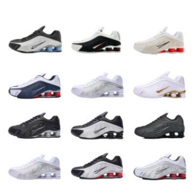 Putian Shoes Cross-Border Foreign Trade Shox R4 Air Column Shoes Height-Increasing Sports Shoes 3D Bounce Spring Effect Column Shoes