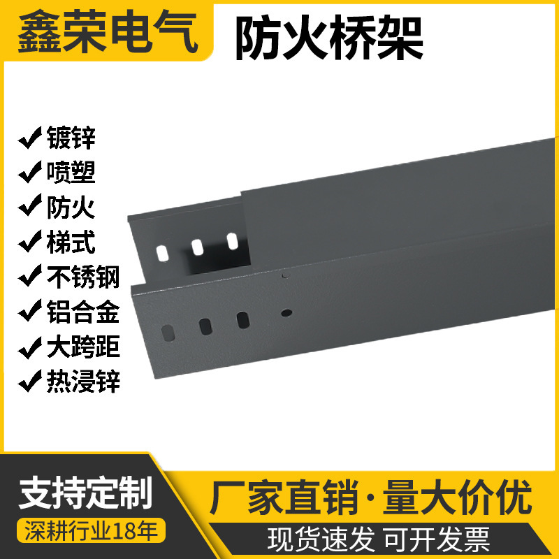 防火桥架 槽式梯式桥架 200*100 不锈钢桥架 镀锌桥架 铝合金桥架
