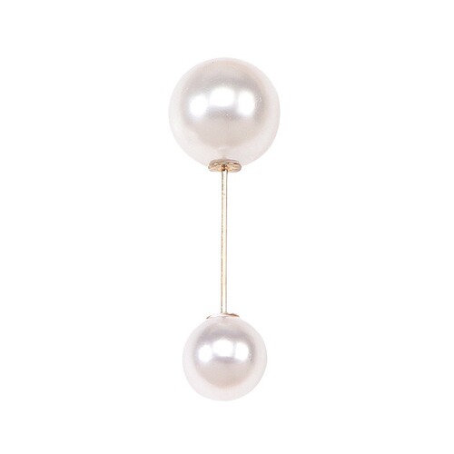 One-character minimalist pin pearl brooch invisible non-slip brooch fashion waist cincher pearl brooch small accessories wholesale