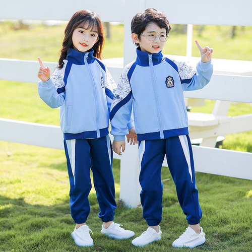 School uniform set summer clothes kindergarten uniform spring and autumn set college style class uniform children's sportswear four-piece set