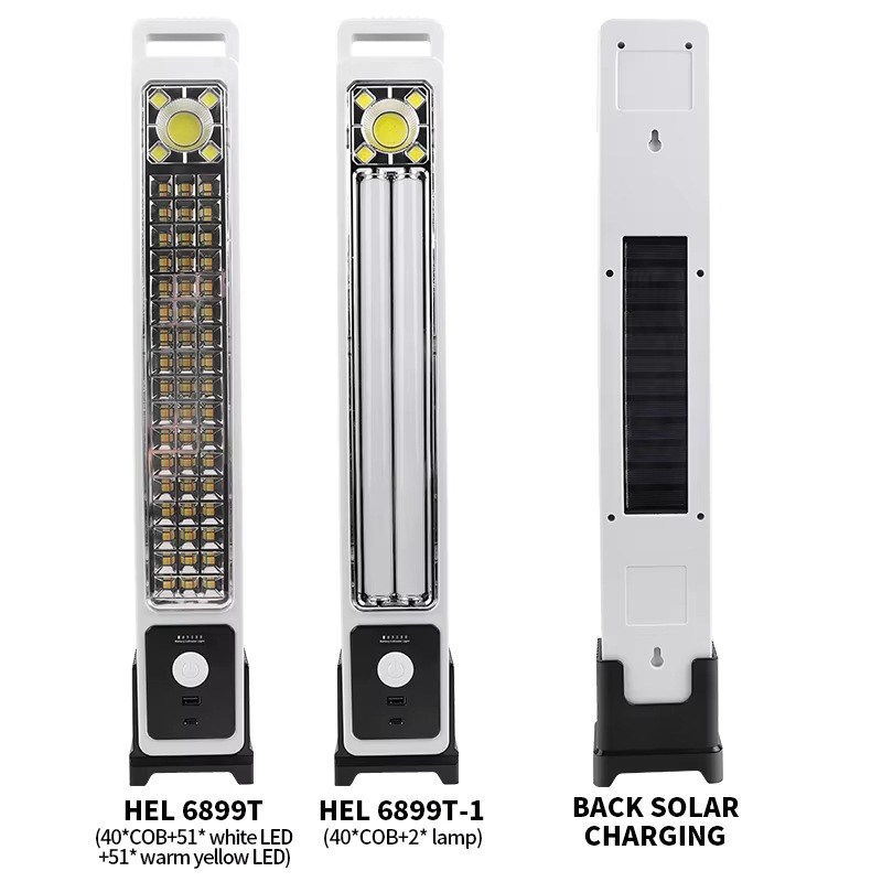 COB LED solar carga de trabajo LED lámpara ABS portátil gancho de reparación lámpara de trabajo