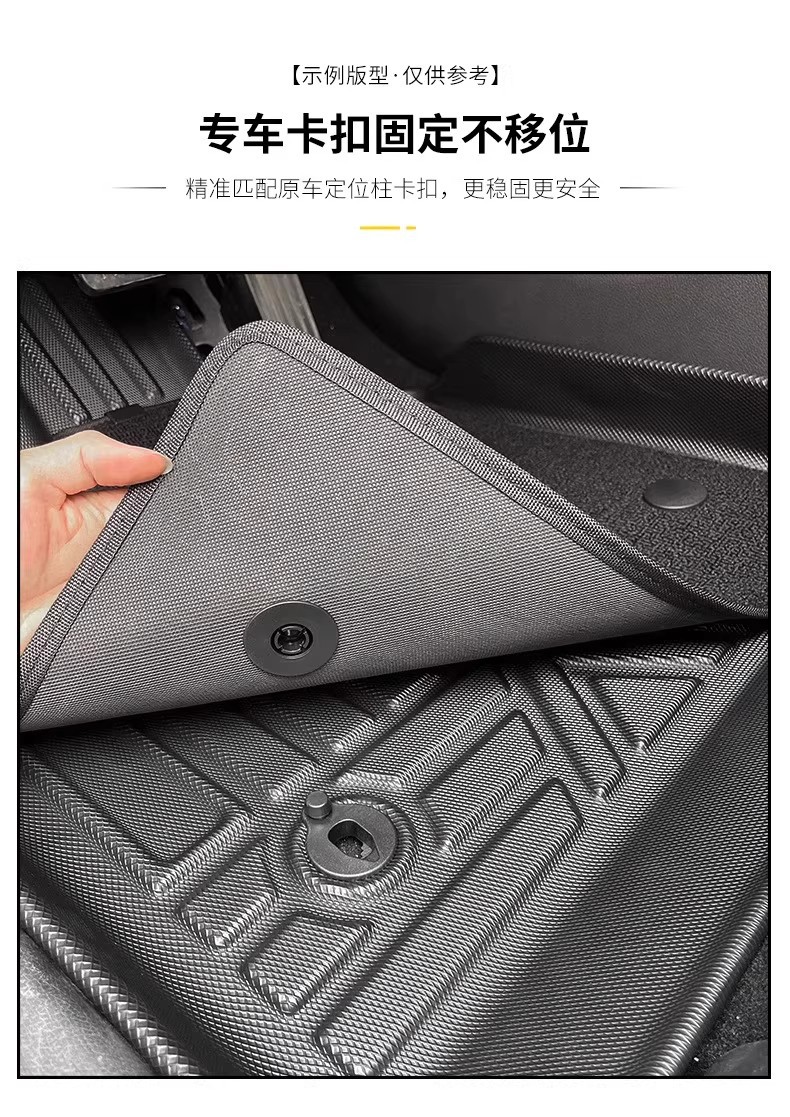 Suitable for 25-Year-Old Mg Mg4 Overseas Version Right-Hand Drive Foot Pads Tpe Environmentally Friendly Odor-Free Seat Cushions Waterproof, Wear-Resistant and Non-Slip