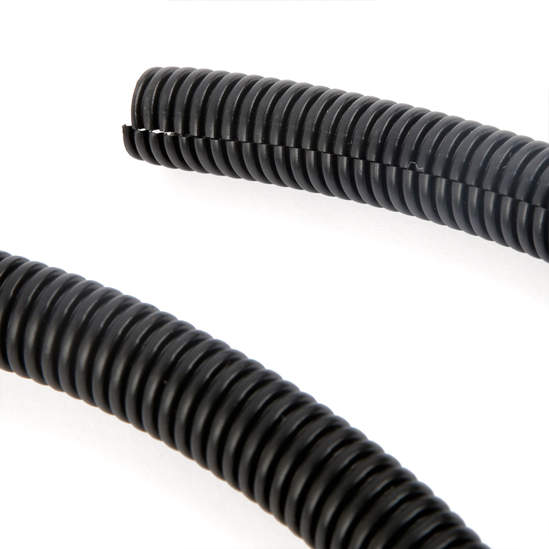 Bazo de cableado del automóvil, fuelle, tubo de protección de alambre ignífugo PP, protección del medio ambiente, aislamiento térmico a altas temperaturas, tubo roscado, apertura lateral