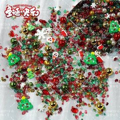 【圣诞快乐】新款碎石风暴晶透美甲珍珠软 陶diy流麻素材装饰饰品