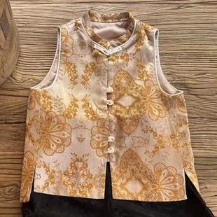 New Chinese Style Children's Clothing Boys' Hanfu Suit 2025 Summer New Style Baby Girl's National Style Sleeveless Vest Casual Shorts