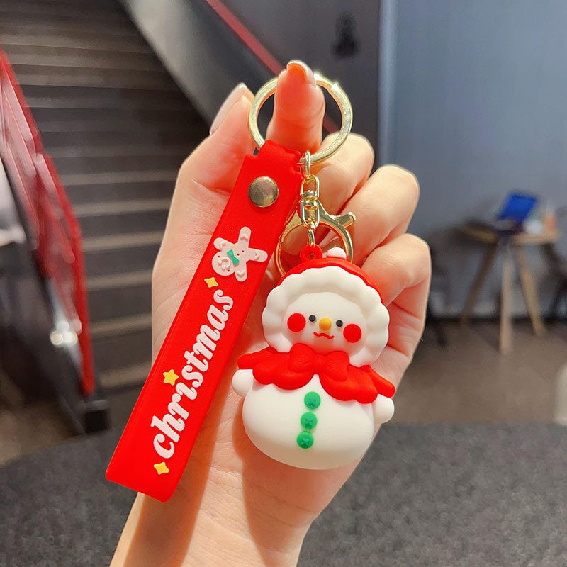 古典的なサンタクロースのキーホルダークロスボーダーストラップバッグアクセサリー自動車チェーン小商品カップル小プレゼント卸売り|undefined