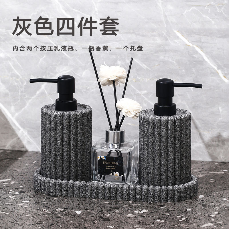 Retro ins viento desinfectante de manos botella de caja de botella de presión una variedad de higiene adecuada set de lavado hisopo de algodón