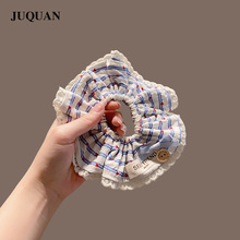 韩版爱心印花大肠发圈2026新款发饰甜美可爱扎马尾丸子头发绳