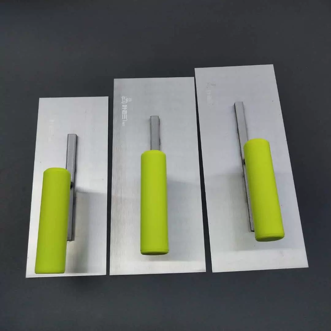 工字柄泥抹叶老三抹泥板钢木柄抹泥刀工具灰板灰匙塑柄加厚平抹子