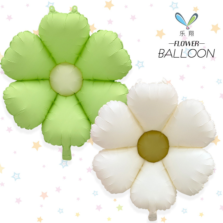 Mecrla Korean Ins Style Daisy Aluminum Foil Balloons Birthday Photo Props Individually Packaged Wholesale