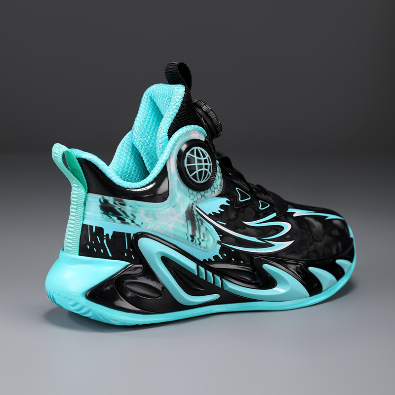 Zapatos para niños 2025 nuevos zapatos de baloncesto de cuero de otoño para niños entrenamiento profesional para estudiantes de primaria de carreras de moda