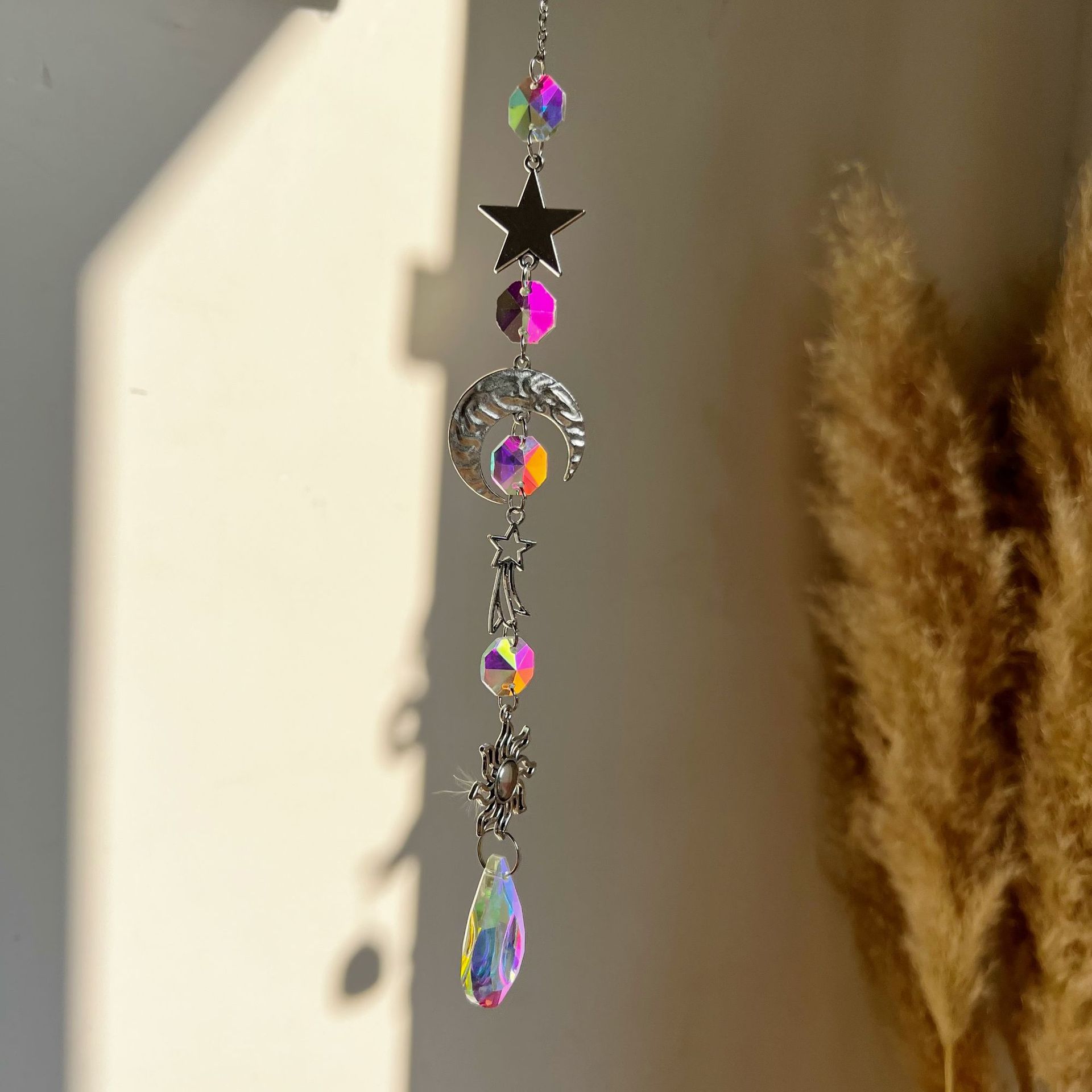 30g Weight Suncatcher, Wind Chime Home Textiles & Decor Type 1 Piece Quantity Holiday, Daily Occasion Crystal, Crystal Material Sun, Star, Heart Shape Pattern Modern Style, Classic Style Style Modern Style Classic Style Sun Star Heart Shape Crystal Crystal Suncatcher Wind Chime Wall Art 9