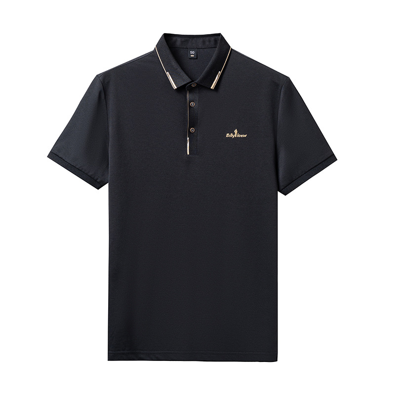 Polo uomo in cotone a maniche corte business casual top_voghion.com