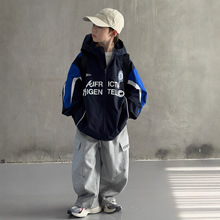 儿童装男童秋装风衣外套2025新款春秋款中大童秋季帅气男孩冲锋衣