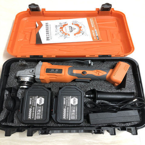 锂电角磨机锂电工具两电一充升级版两电一充一电一充裸机其垒德株