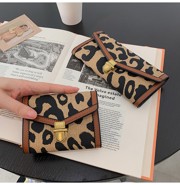 2021 wallet long buckle trifold leather bag Korean version of multicard clutch walletpicture74