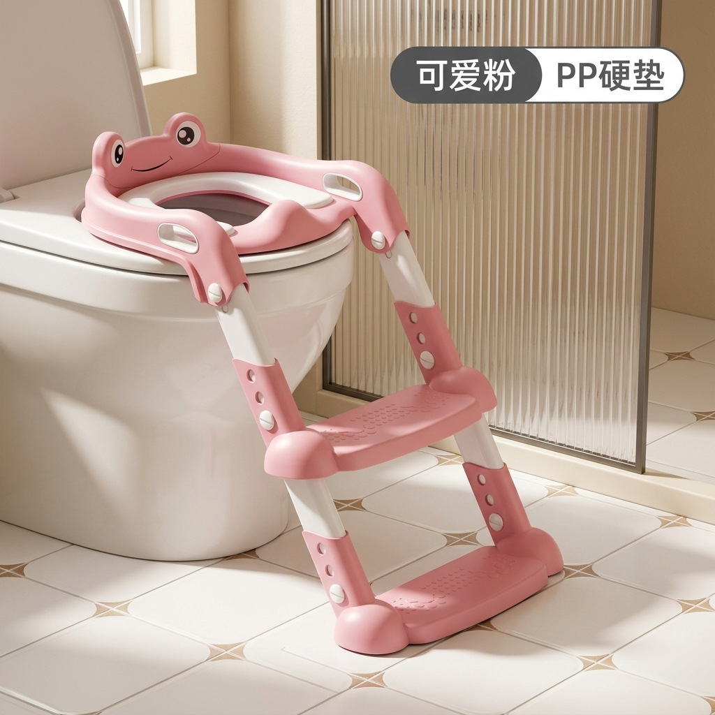 Inodoro infantil escalera tipo escalera para niños y niñas inodoro infantil anillo plegable taburete auxiliar para niños asiento infantil