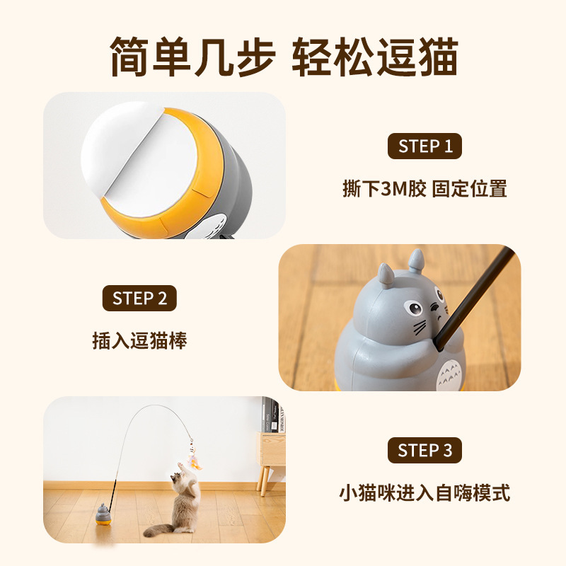 Amazonの人気の子猫釣り猫スティックワイヤーロングロッドフェザーキャットトイ回転可能な猫のおもちゃ|undefined