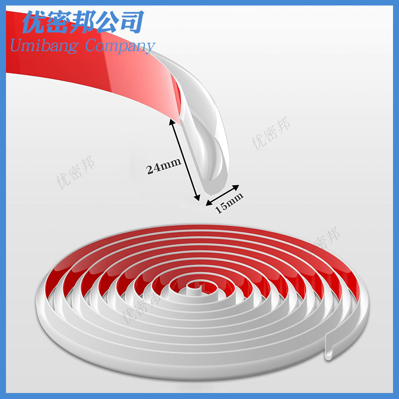 J-type RV water guide sealing strip anti-fouling waterproof self-adhesive sealing strip RV water guide sealing strip can be cut