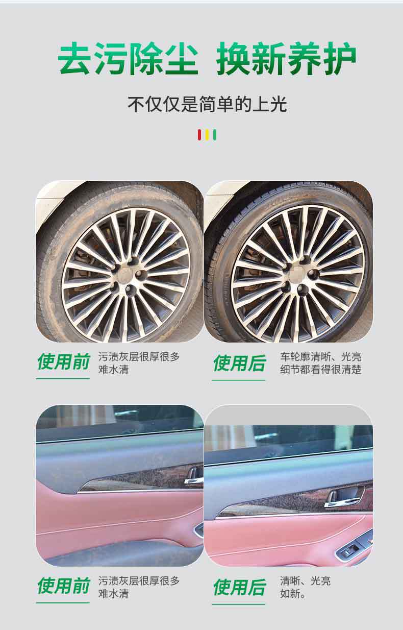 Duerdeao Car Dashboard Wax Liquid Type Body Interior Polishing Cleaning and Protective Agent 450ml Source Factory