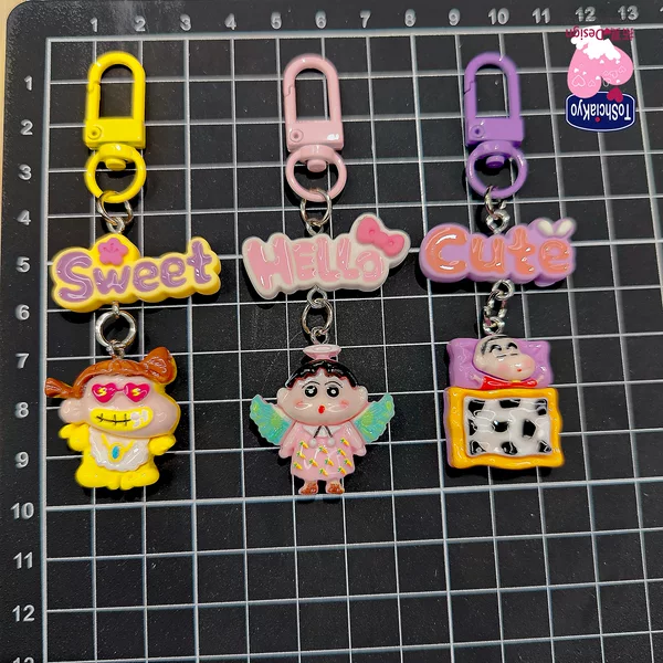 Color buckle F81 One Piece Little New Mario Toy Story Car Keychain Pendant Couple Keychain