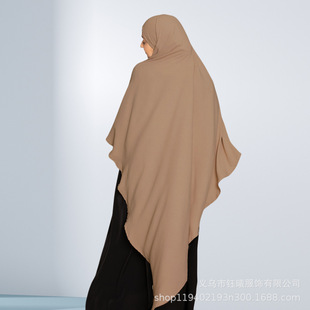 Cross-border Trade Headscarf Amazon AliExpress Middle East Turkey Solid Color Band Arab Headscarf hijab