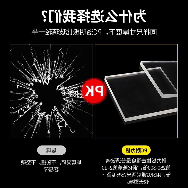厂家生产透明pc耐力板阻燃防静电聚碳酸酯PC板实心雨棚阳光板