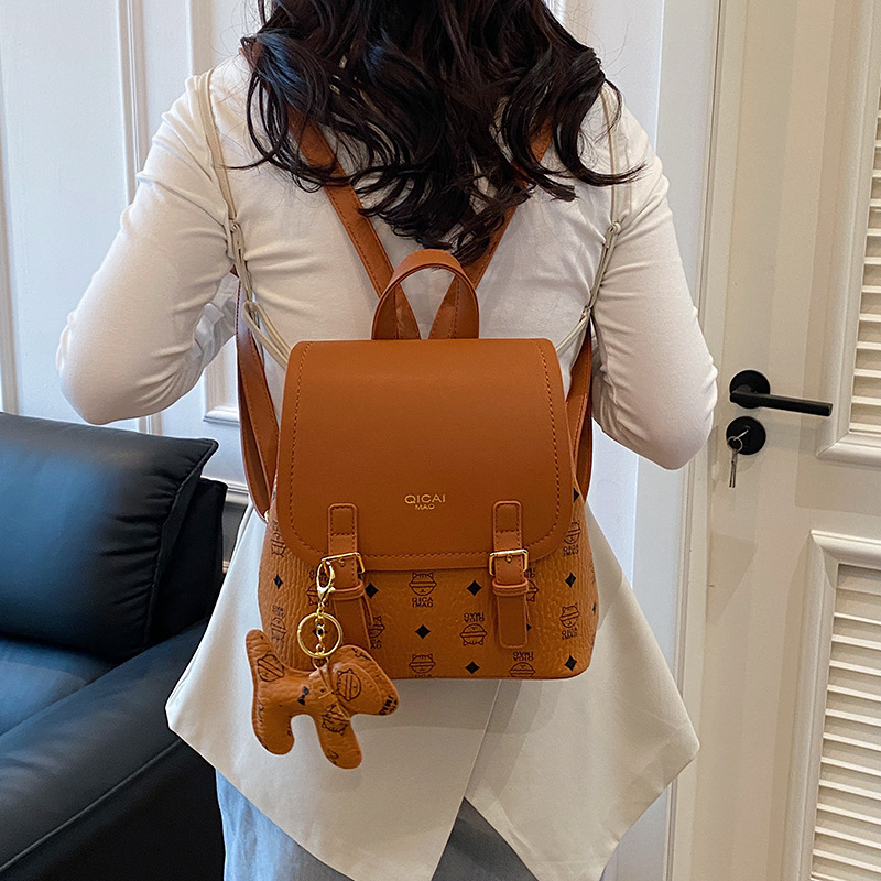 Mochila de viaje ligera de ocio, mochila de moda coreana para mujer, lindo gato colorido, mochila escolar para estudiantes universitarios