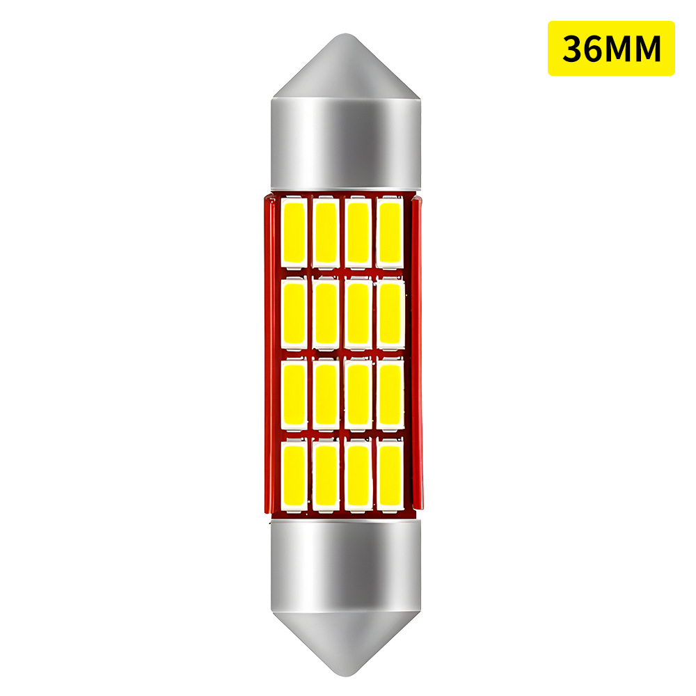 Luces LED para Automóvil Shangxian, Luz de Lectura de Doble Punta, Luz de Techo, Luz LED de Decodificación Continua 4014, Luz de Maletero, Luz de Matrícula