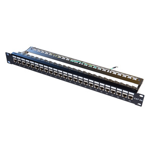 19inch 1U SUper Six 24 Port Shielded ModUlar Patch Panel