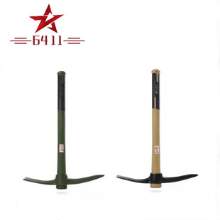 6411 Fiber Handle Pick Fiber Handle Small Pick Outdoor Civil Equipment Vehicle Equipped with Camping Adventure Pick