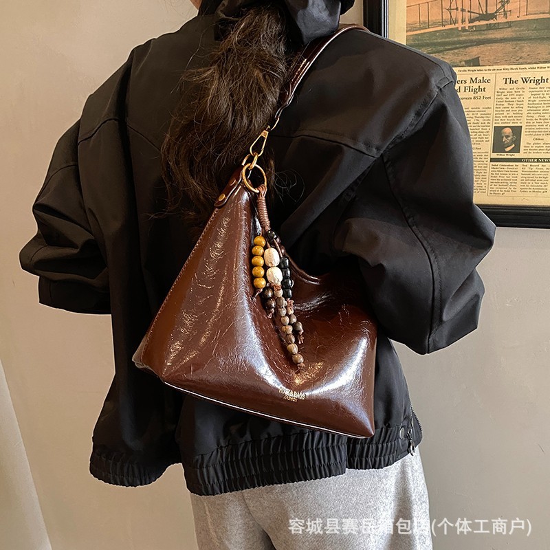 高颜值休闲简约复古小包包女2025秋季新款斜挎包时尚单肩腋下包女|undefined