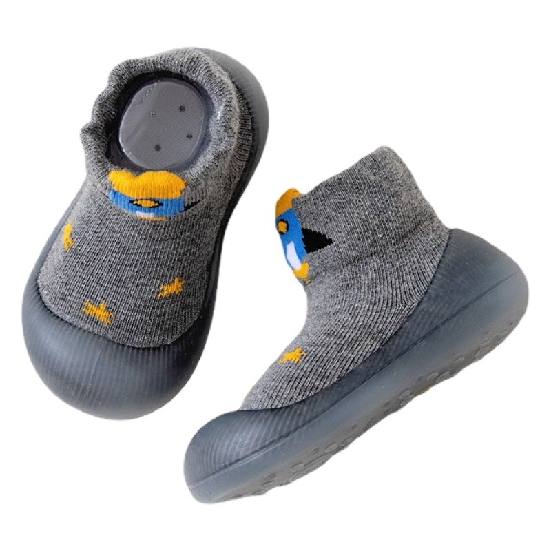 Bebé Niño Zapatos de fondo suave antideslizante primavera y otoño bebé calcetines Zapatos interior y al aire libre caminar Educación Temprana Infantil transpirable zapatos y calcetines