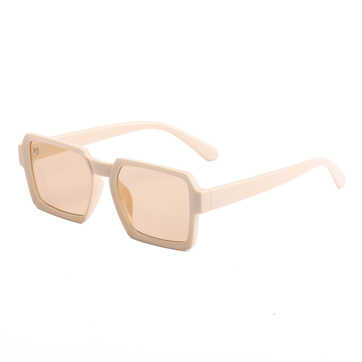 2021 nuevo europeo y americano transfronterizo retro simple polígono gafas de sol ins leche té color personalidad Internet celebridad gafas de sol moda