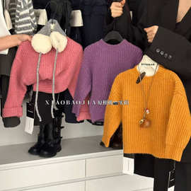 【冬&winter】25年新款颜色巨洋气~儿童彩毛衣25d074~小宝家童装