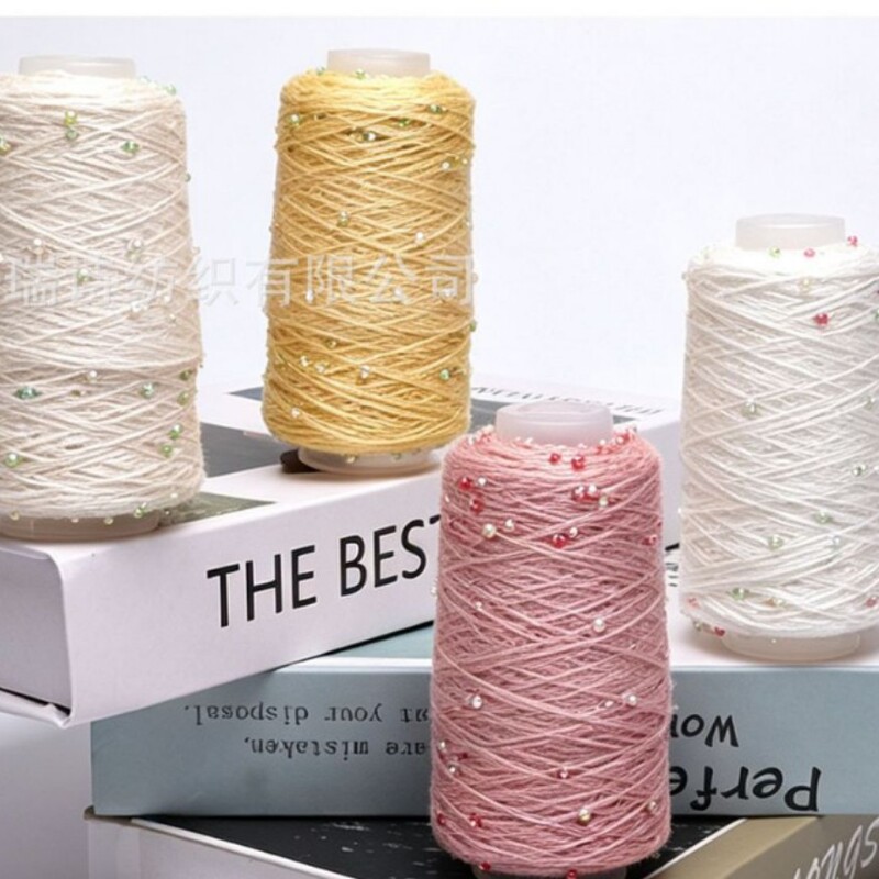 Cross-border 100g pearl yarn, spring/summer mercerized cotton pearl yarn, DIY handmade knitting yarn, bubble pearl yarn, wool Cross-border 100g pearl yarn, spring/summer mercerized cotton pearl yarn, DIY handmade knitting yarn, bubble pearl yarn, wool