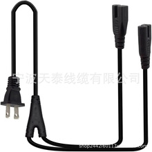 ƫ�� 2 צ 18AWG NEMA 1-15P ���p IEC320 C7 ��·����|