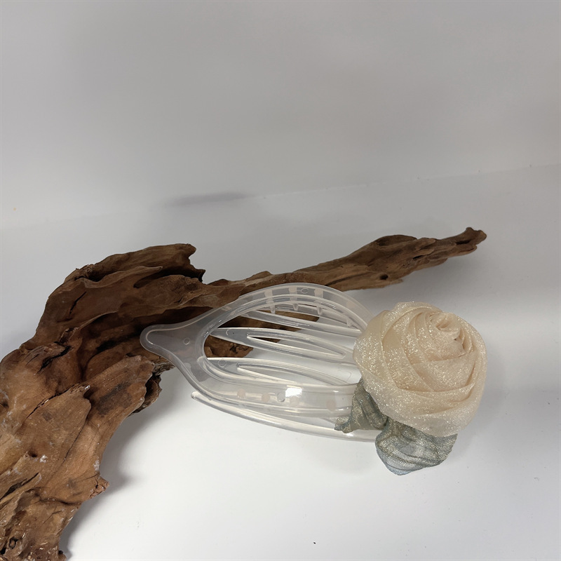 Sweet Flower Plastic Gauze Hair Clip display picture 5