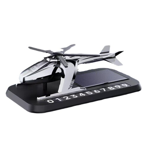 Solar-powered airplane car park sign, car air freshener, high-end car ornament, long-lasting fragrance, car air freshener