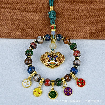 Ash Glass Car Pendant Wholesale: Car hanging - peaceful-lion-awakening-scented-ash-glazed-car-hanger