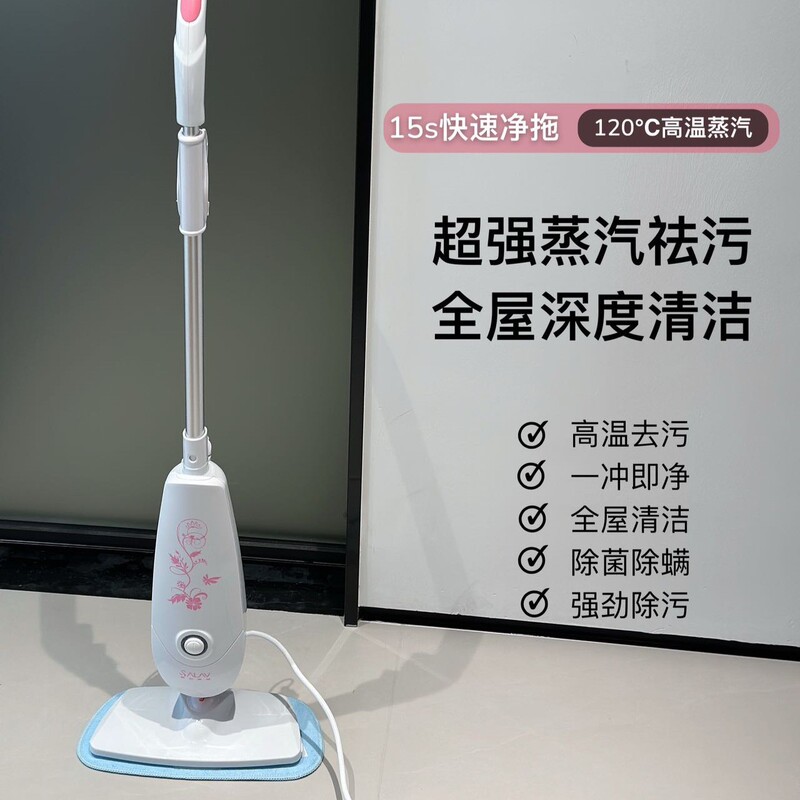 Steam Mop Electric Household High Temperature Steam Kitchen Floor Cleaning Mop Multi-Functional Mite Removal Sterilization Floor Mopping Machine