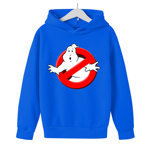 Ghostbusters Anime Print Hoodie for Boys and Girls - Autumn and Winter Cap Sweatshirt
