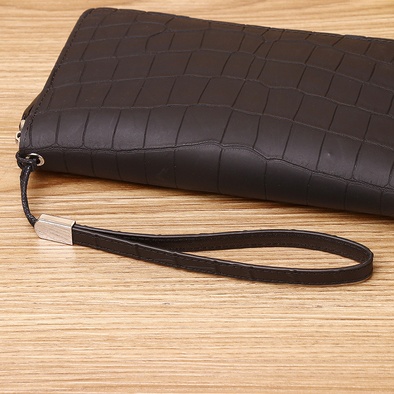 Premium Herren Clutch Aus Echtem Krokodil-leder Mit Handschlaufe_voghion.com