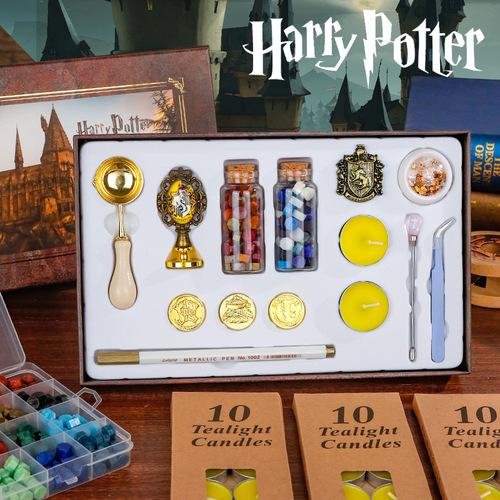 Harry Peripheral Fire Paint Seal Set European Retro Fire Paint Seal Magic Academy Set Fire Paint Wax Particles Wholesale