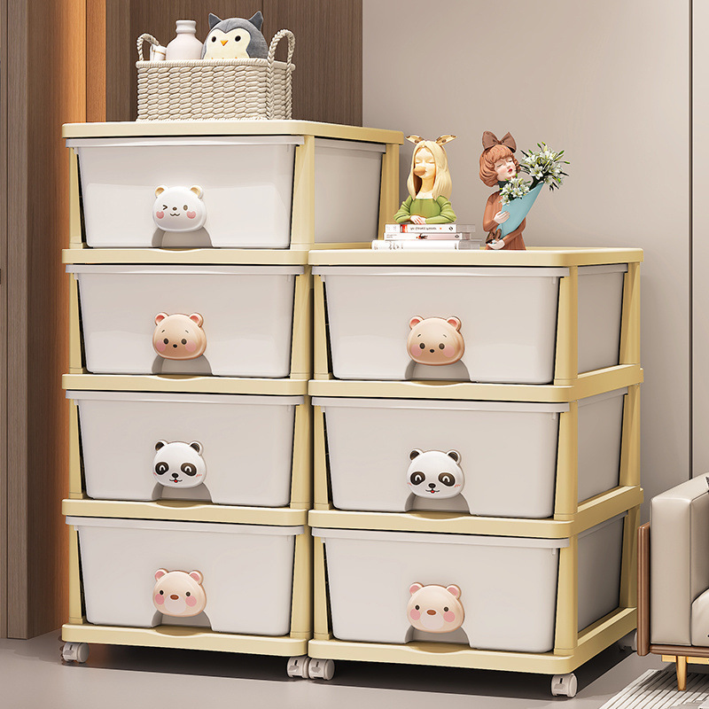 Thickened Toy Storage Box Children's Cartoon Storage Cabinet Kindergarten Living Room Balcony Debris Storage Box Storage Cabinet