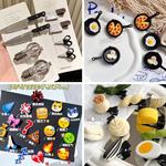 一元地摊搞怪趣味文字发夹网红食物儿童头饰边夹鸭嘴夹零食饮料女