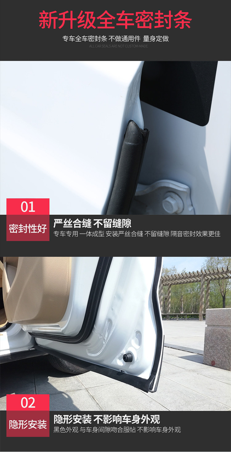 Specially Designed for Honda Models, the Soundproof Sealing Strips for All Doors of the Vezel, Xrv, Inspire, and Life Are Used for Noise Reduction Modification