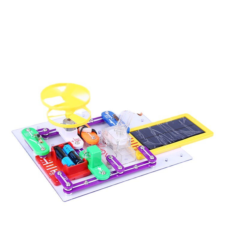 (2개) 교사 왕 전자 빌딩 블록 어린이 과학 실험 세트 초등학생 회로 실험 세트 줄기 장난감 DIY