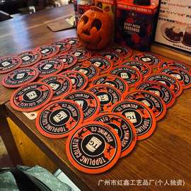 厂家批发定 制吸水纸杯垫 广告图案酒吧酒店商用隔热加厚软木餐垫