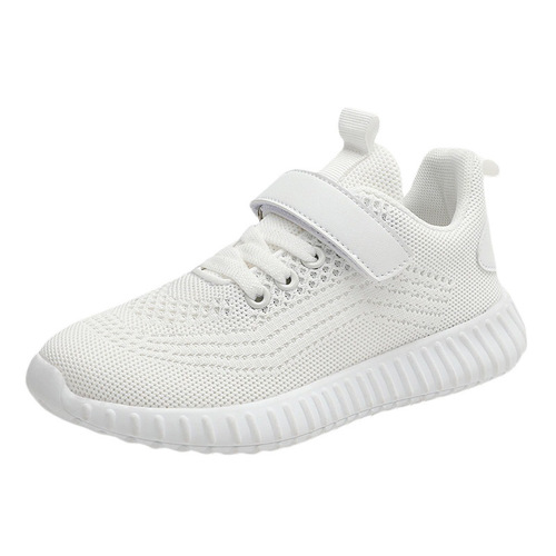Children's Running Shoes for Boys and Middle-Aged Children, Breathable Flyknit Mesh, Non-Slip and Lightweight